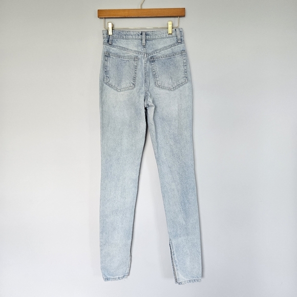 WeWoreWhat Split Hem Jeans Light Wash Sz 25 - Picture 3 of 6